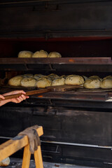 Baking process in an industrial bakery