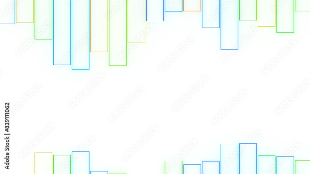 Poster animated background with moving lines in rhythm. motion. simple animation with abstract equalizer in