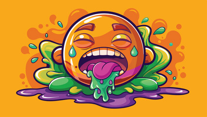 sad face emoji, illustration, background