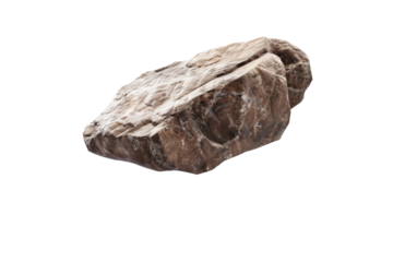 Mystical Levitating Rock Isolated on Transparent Background
