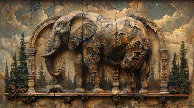 the famous story of the elephant ans six blind ment. each blind man touches a different part of the elephant's body,generative ai