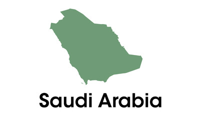 Obraz premium saudi arabia map