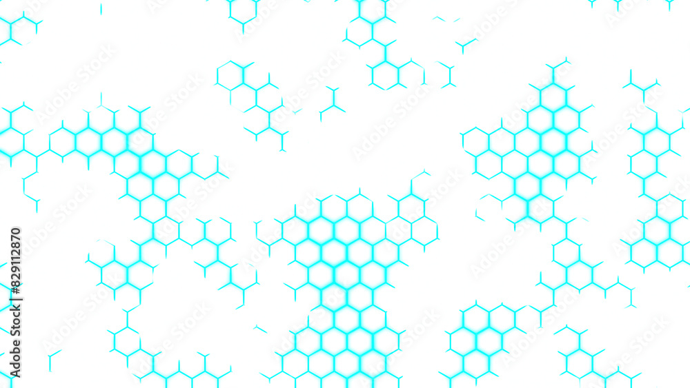Poster abstract background with hexagon shapes. design. fragment of plastic honeycomb imitation.