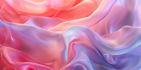 Obraz premium Mauve fabric with delicate folds. Silk satin fabric backdrop with copy space.