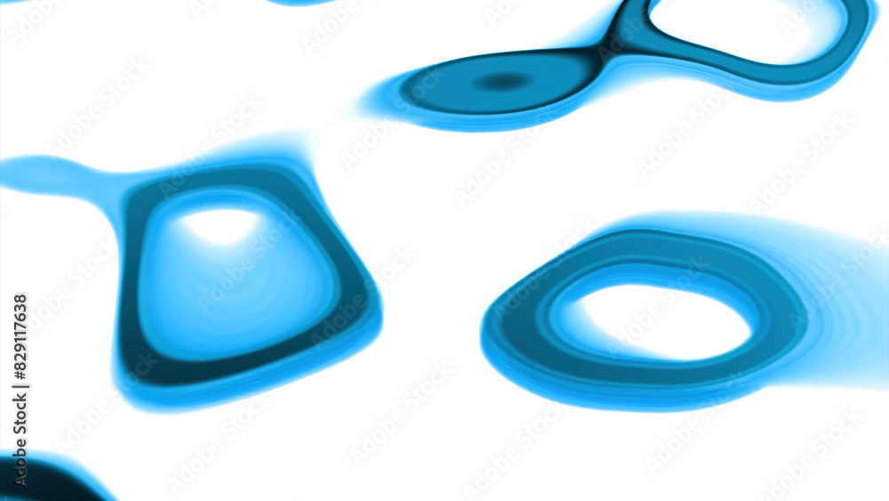 Poster colorful glossy liquid waves with smooth gradient abstract motion background. design. slowly moving 