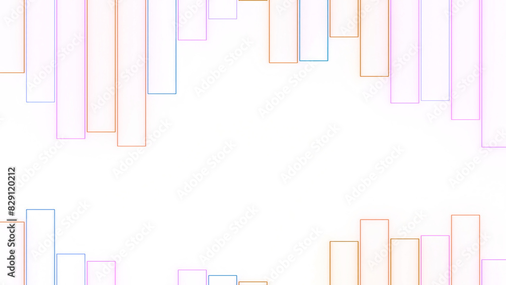 Poster animated background with moving lines in rhythm. motion. simple animation with abstract equalizer in
