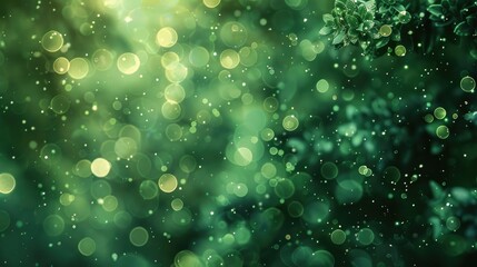 Obraz premium Abstract Background with Blurred Texture of Green Bokeh