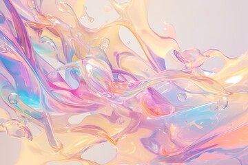 Abstract liquid motion for graphic design