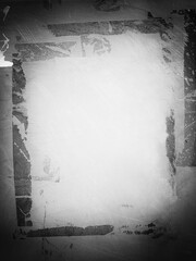 Old ripped torn blank black and white posters textures backgrounds grunge creased crumpled paper vintage collage placards empty space text