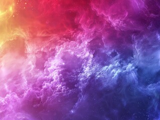 Obraz premium Vibrant cosmic cloud formation