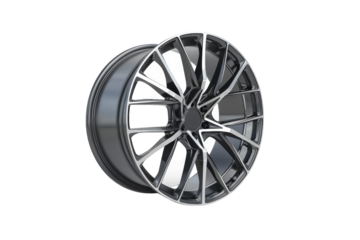 Sleek Spoke Rim Design Isolated on Transparent Background