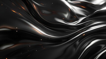 Abstract black background with layered elements and bright lighting transitions