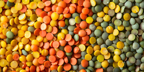 Top view of colorful candies, studio full frame shoot. Background and texture of sweet delicious candies. 
