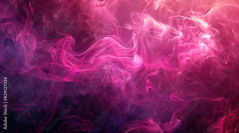 Sticker Abstract Background of Pink Light and Smoke Flames