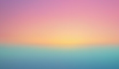 Obraz premium Blurred grainy gradient background with pink, orange and blue tones with subtle noise effects