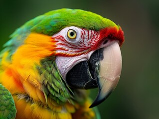 Fototapeta premium Vibrant parrot with striking features