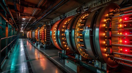 Fototapeta premium machine integration human wires connected to a supercomputer photography technology 