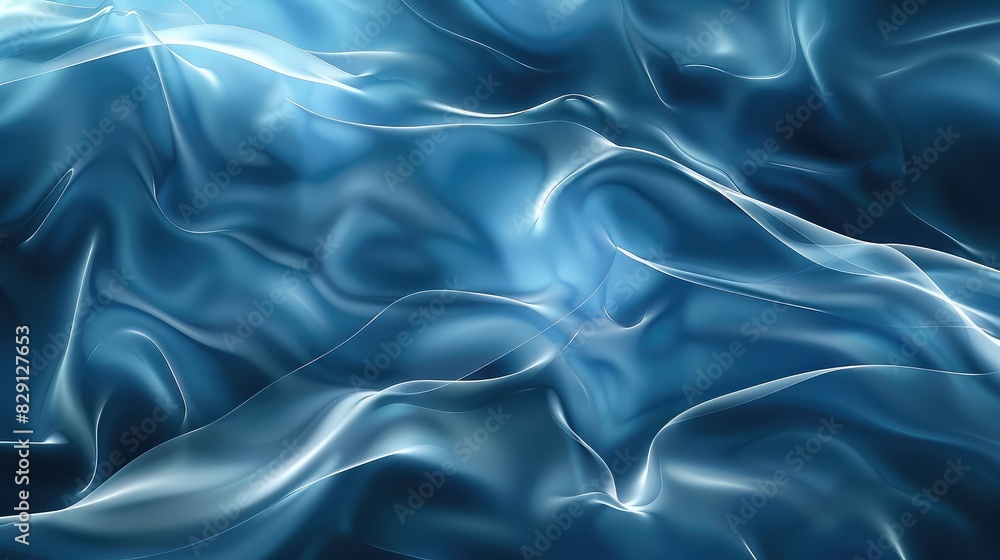 Poster abstract blue background with gradient meshes and light reflections for a sophisticated look
