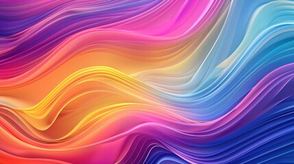 Abstract colorful wave background with clean lines and vibrant gradient transitions for a modern look
