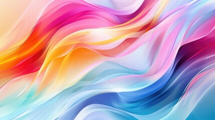 Abstract colorful wave background with clean lines and vibrant gradient transitions for a modern look