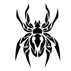 illustration vector graphic of tribal art design abstract spider