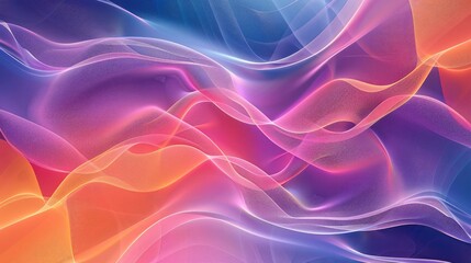 Abstract colorful wave background with delicate wave patterns and gradient transitions