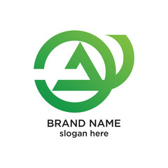 Brand logo design simple concept Premium Vector