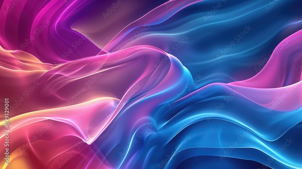Poster abstract colorful wave background with smooth gradients and flowing lines for a vibrant look