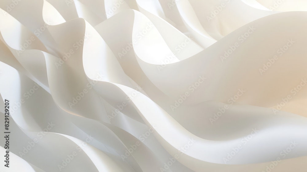 Poster abstract white background featuring minimalistic shapes and soft lighting transitions