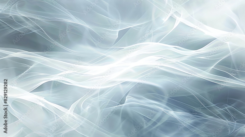 Poster abstract white background with flowing lines and smooth, subtle gradients