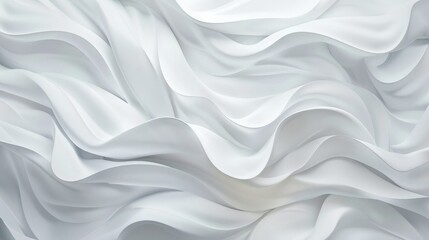 Obraz premium Abstract white background with dynamic wave patterns and delicate highlights