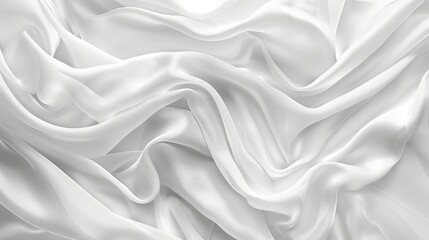 Obraz premium Abstract white fabric background with layered elements and smooth gradient transitions