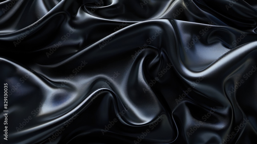 Poster elegant abstract black background with smooth surfaces and intricate textures