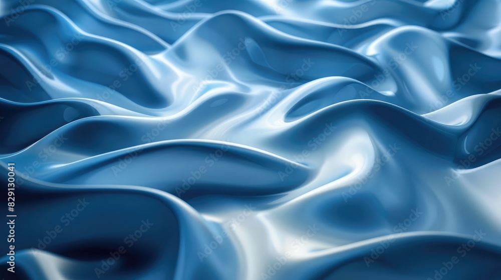 Poster elegant abstract blue background with soft wave patterns and gentle lighting transitions