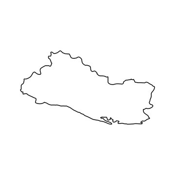 recommend clip art: El Salvador Outline Map