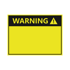Naklejka premium Warning sign