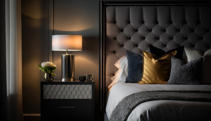 Beautiful sleek and contemporary bedroom