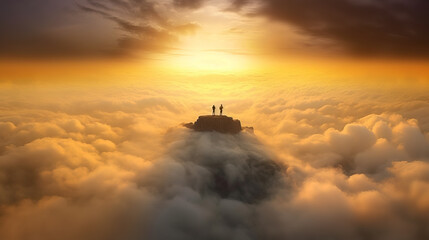 A View From the Top of the World. surreal mystical fantasy artwork