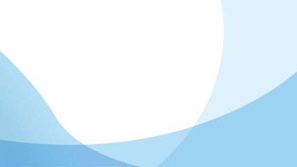 Minimal blue abstract banner background vector with dynamic curve shapes and copy space for design