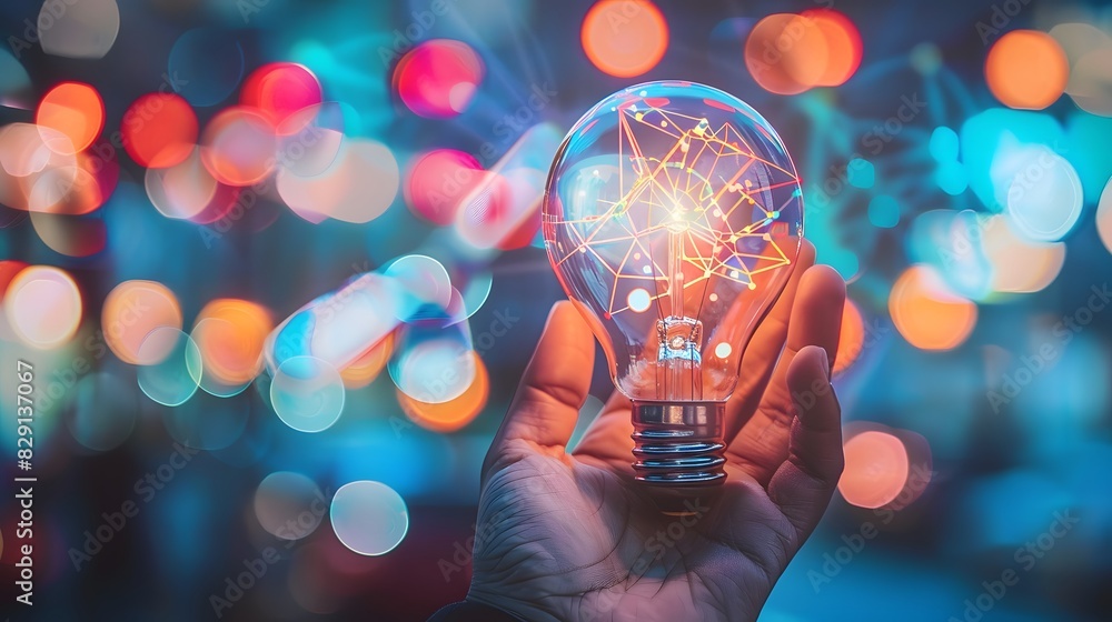 Poster creating an innovative product launch strategy, generative ai