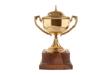 Classic Wooden Plaque Trophy Isolated on Transparent Background