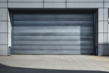 Hangar for Repair Service with Metal Roll Up Shutters