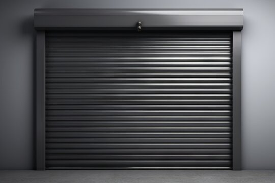 Hangar for Repair Service with Metal Roll Up Shutters