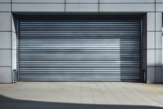 Hangar for Repair Service with Metal Roll Up Shutters