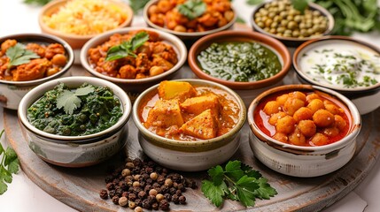 Curry - With roots in India, various curry dishes have become beloved in many countries. isolate on white background Minimal and Simple style
