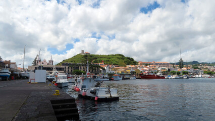 Marina da Horta, Faial, Portugal. Currently the fourth most visited ocean marina and certainly one...
