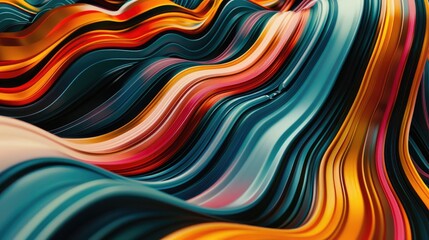 Obraz premium An attractive artistic representation of abstract lines