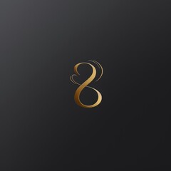 Obraz premium premium logo font minialistic brand values transparency compassion on black background