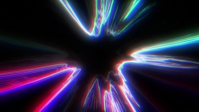 Colorful party VJ abstract backgrounds loop in 4K resolution