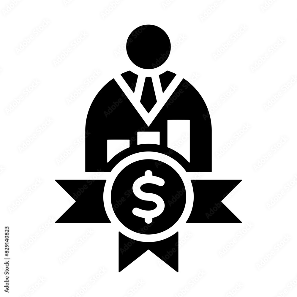 Sticker Financial Advisor Icon